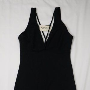 Forever 21 Black Triangle Twist Accent Mini Dress